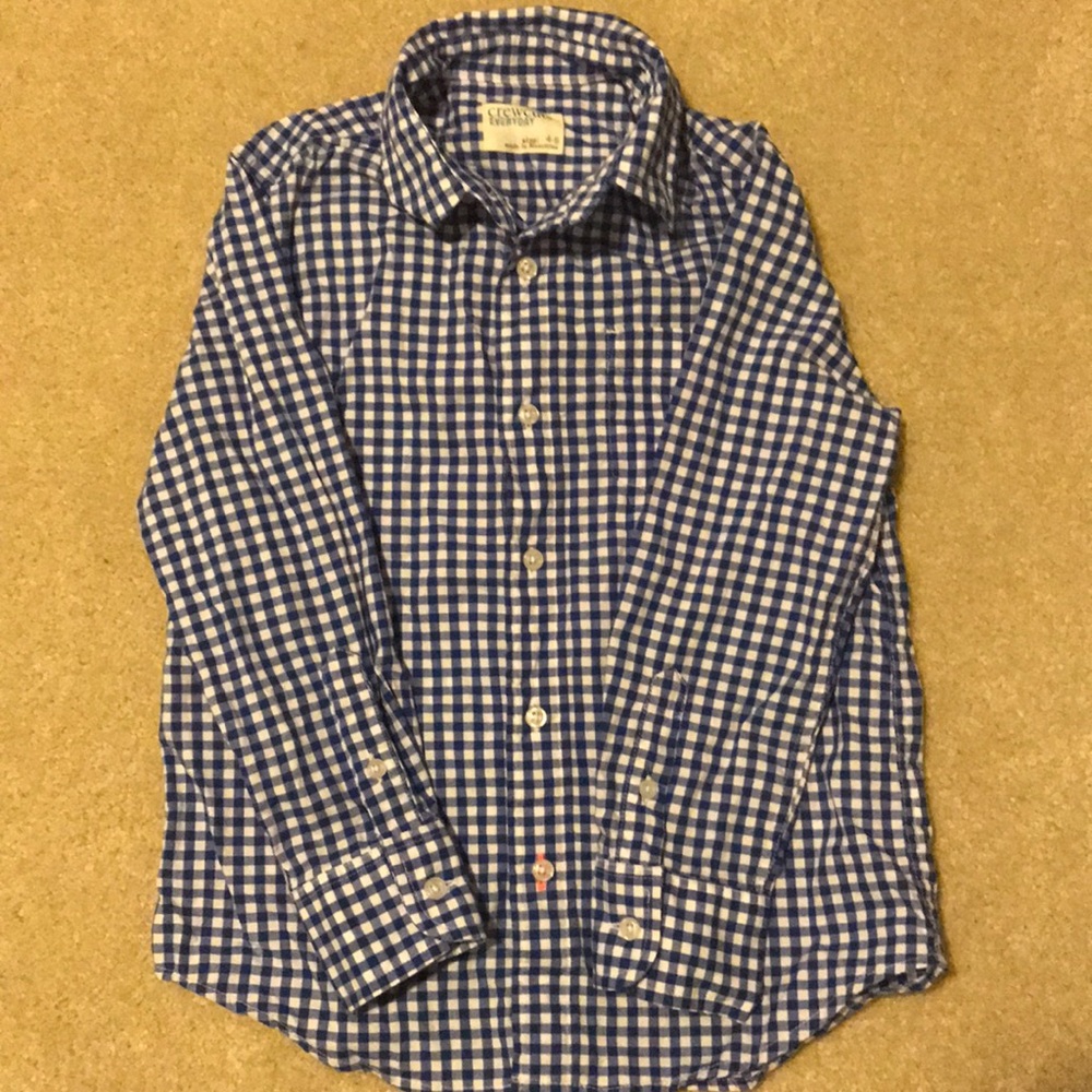 Blue gingham button down